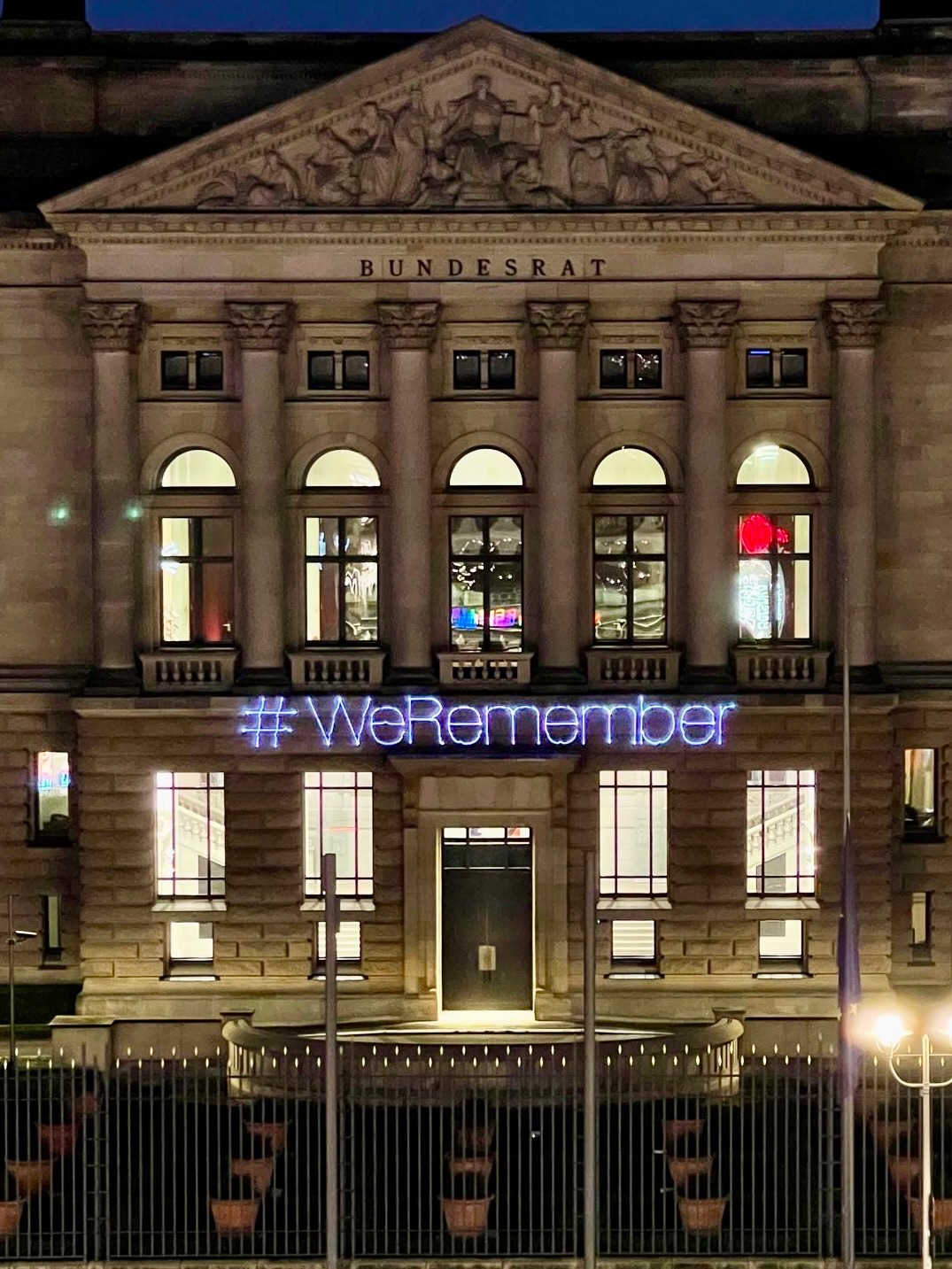 Laser Projektion Gebäude