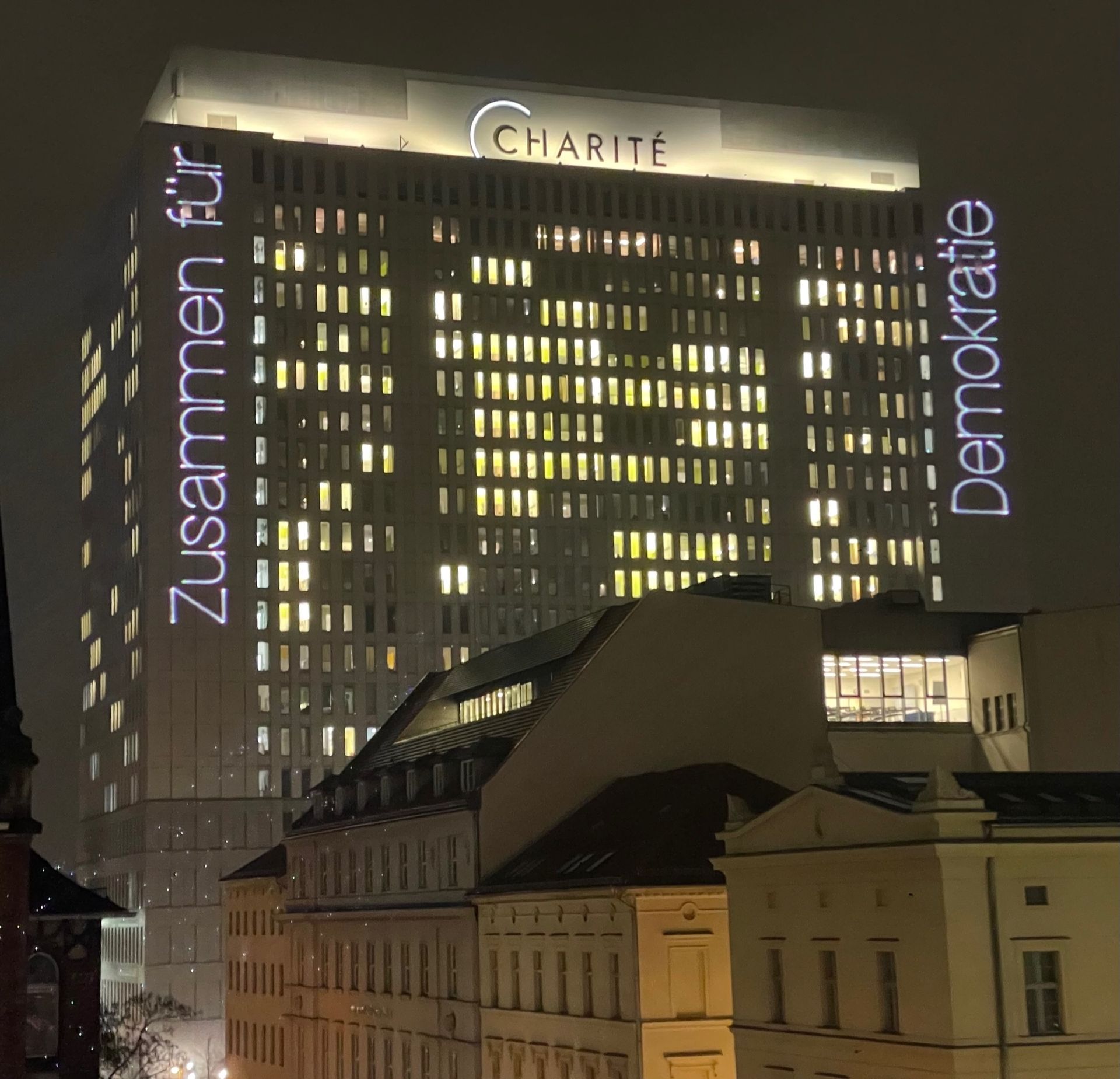 Laser Projektion Gebäude