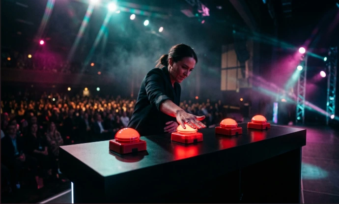 Buzzergame mieten Berlin – interaktives Quizspiel mit Buzzer-System von LASA