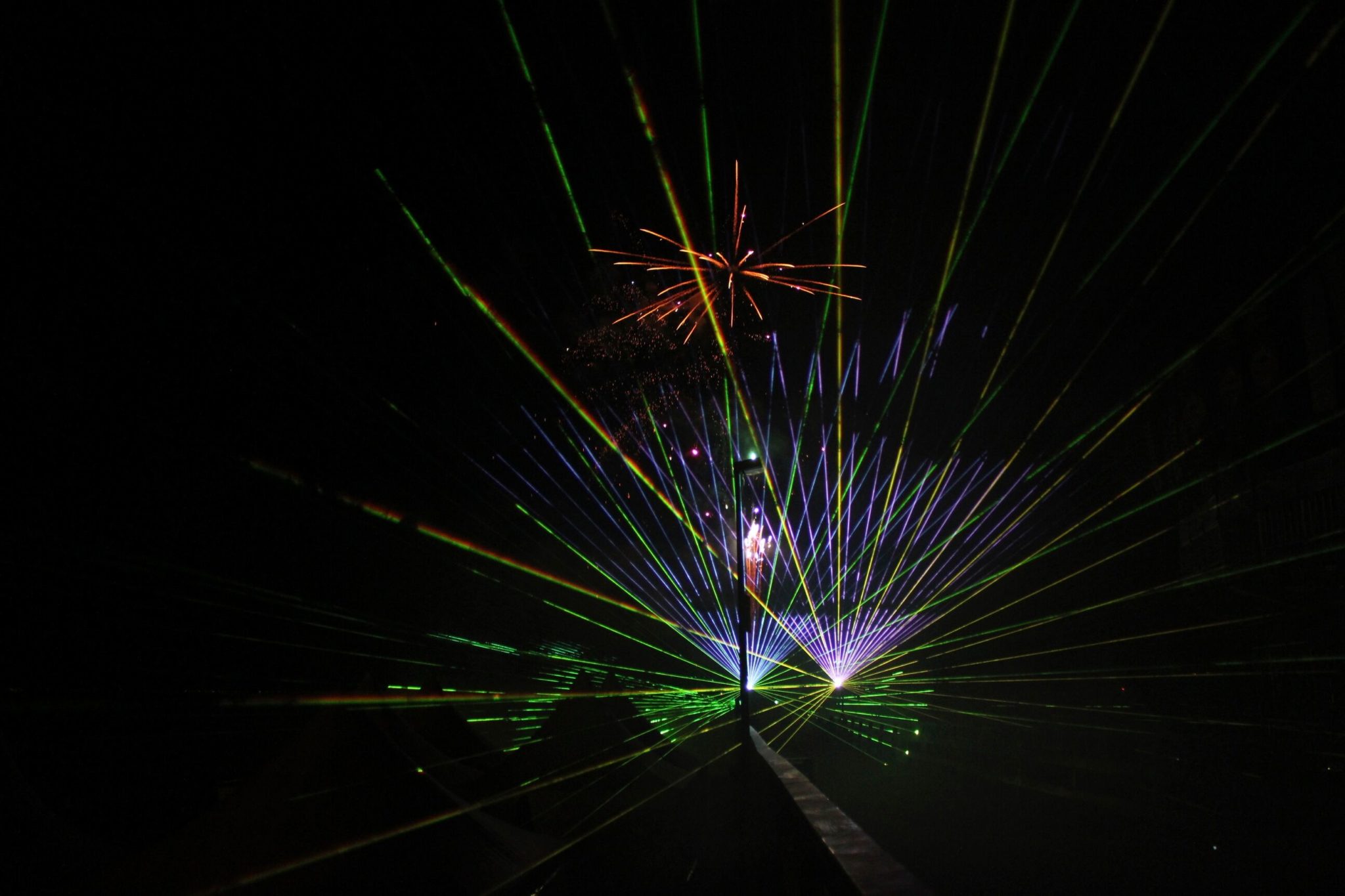 Lasershow-Feuerwerk
