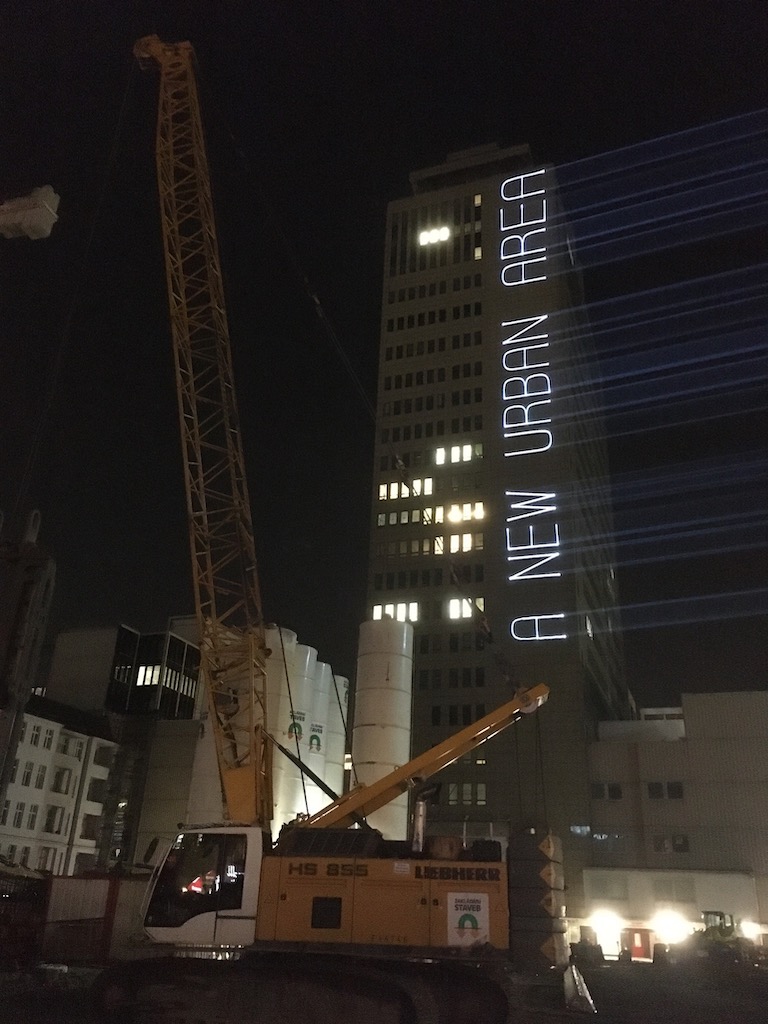 Fassadenprojektion mit Laser